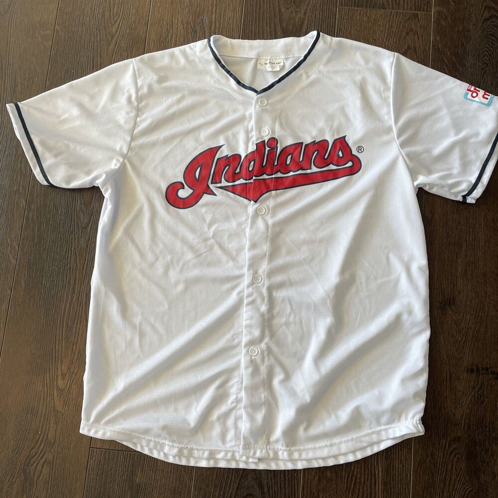 #32 Franmil Reyes Cleveland Indians Jersey (Mens XL)  - Promo Button up
